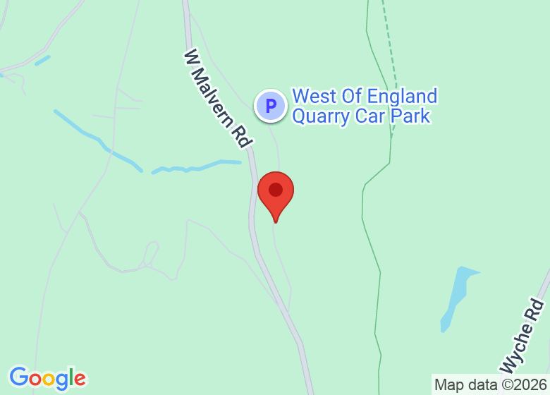 Map showing location of Malvern Hills