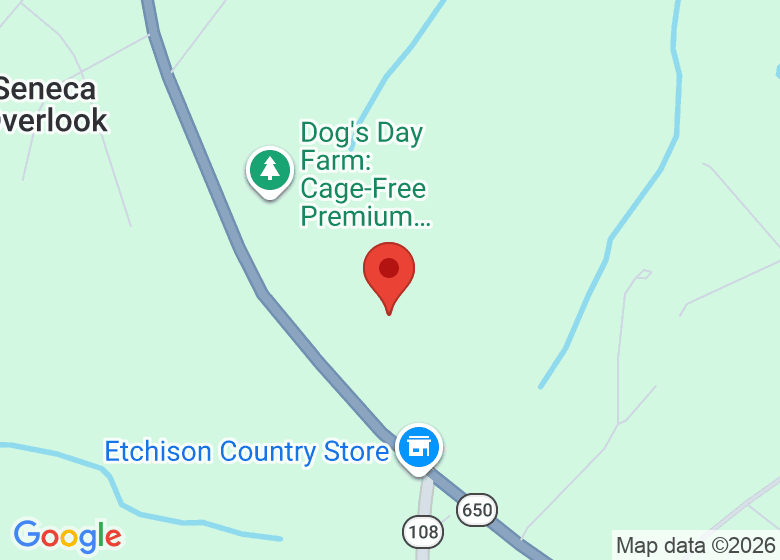 Map showing location of Daphne Hill