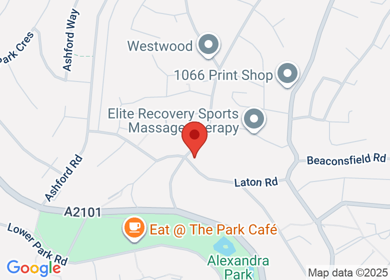 Map showing location of Christ Church Blacklands