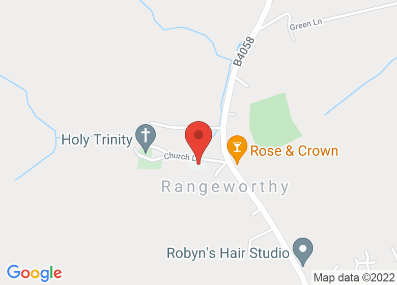Map showing location of Rangeworthy Primary School