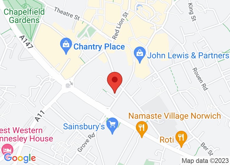 Map showing location of The Yoga Tree