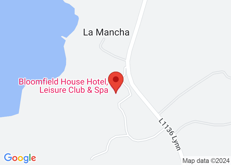 Map showing location of Bloomfield House Hotel, Leisure Club & Spa
