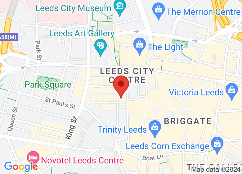 Map showing location of Work Café Santander