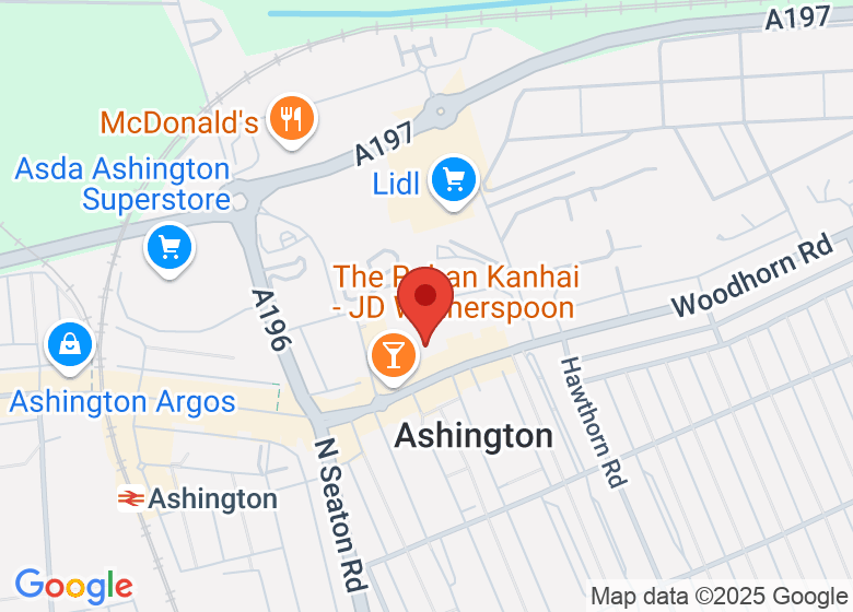 Map showing location of Northumbria Pole Fitness Studio