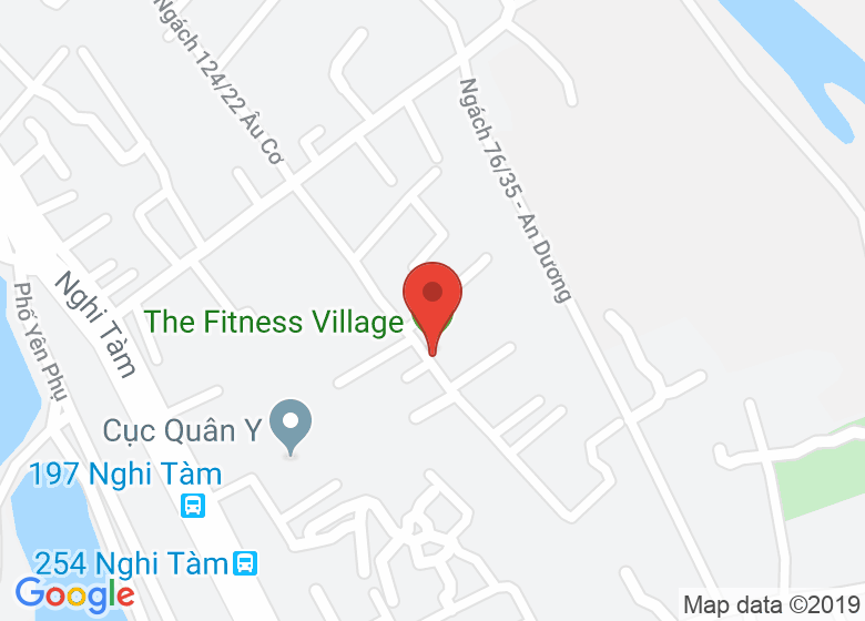 Map showing location of The Fitness Village