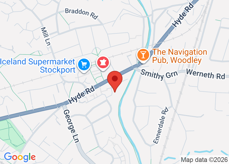 Map showing location of Arthur Greenwood Centre