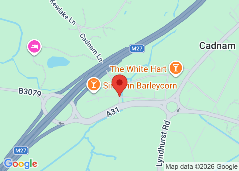 Map showing location of Amberwood Farm