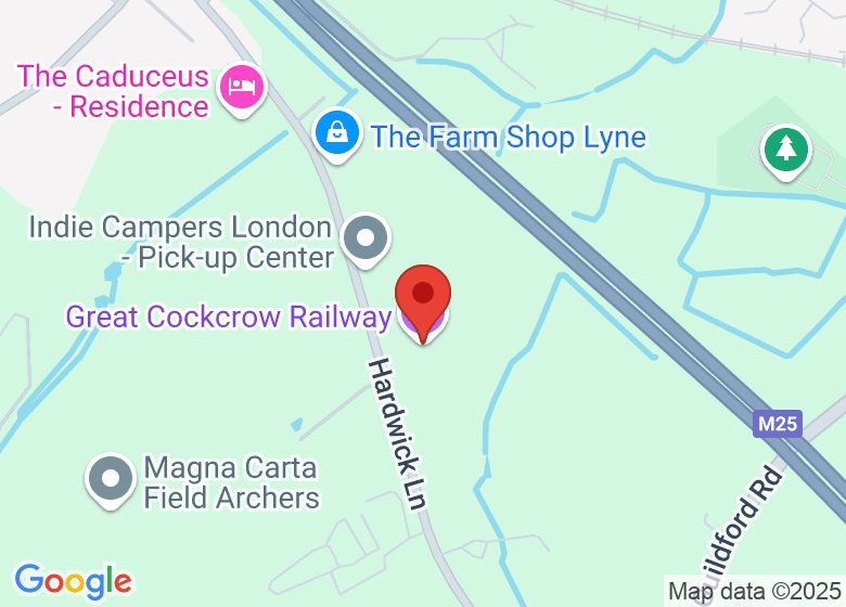 Map showing location of Great Cockcrow Railway