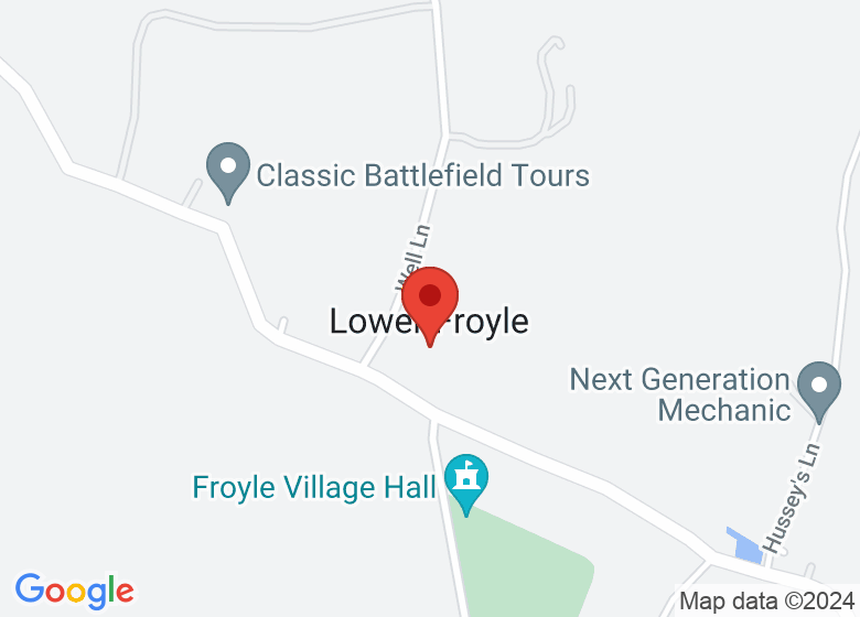 Map showing location of The Hay Barn