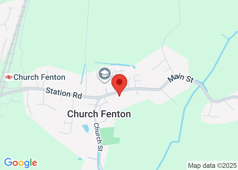 Map showing location of Village Hall