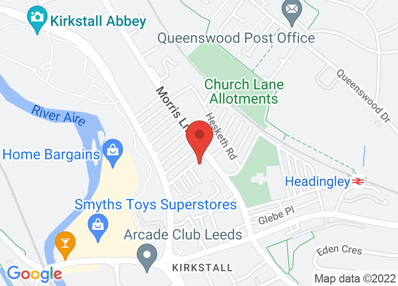 Map showing location of St Stephen's Church Hall
