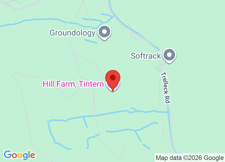 Map showing location of Hill Farm, Tintern