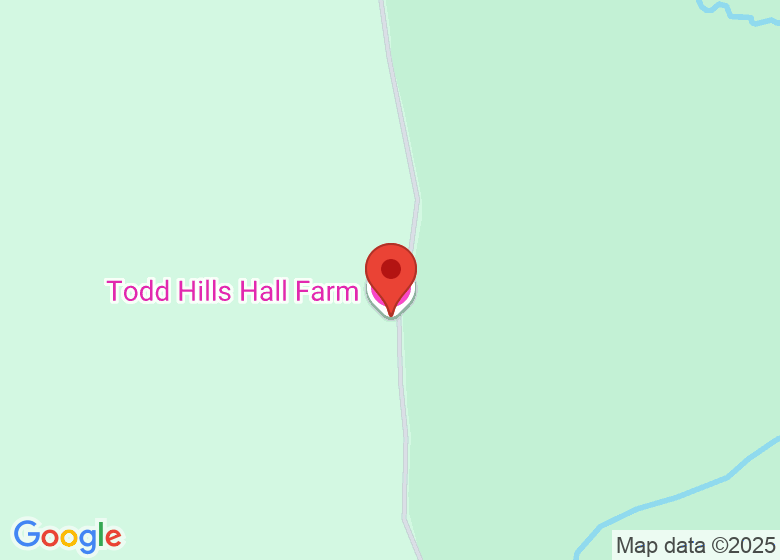 Map showing location of Todd Hills Hall Farm