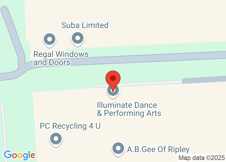 Map showing location of Illuminate Dance & Performing Arts