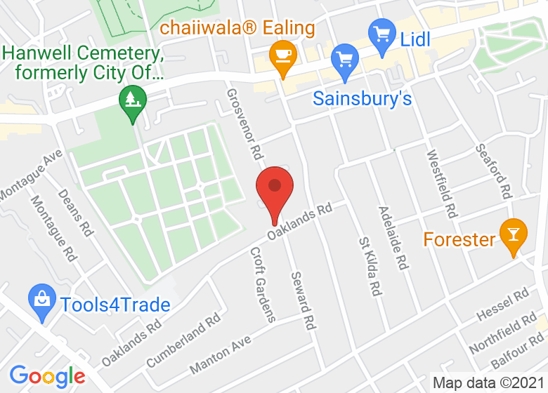 Map showing location of The Grosvenor