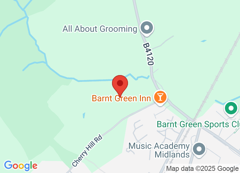 Map showing location of Barnt Green Cricket Club