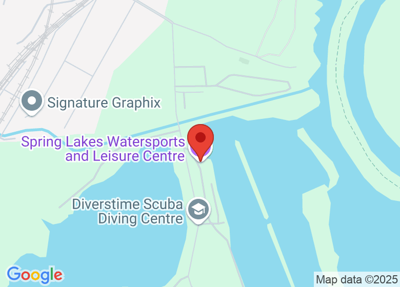 Map showing location of Spring Lakes Watersports and Leisure Centre