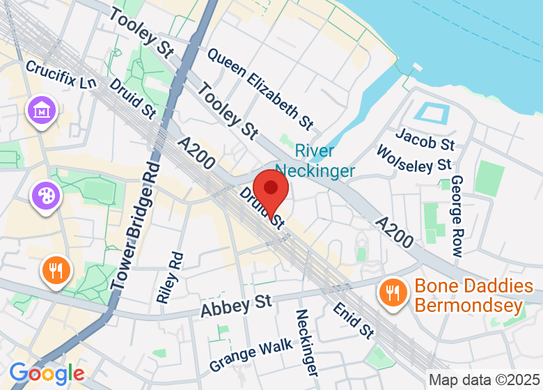 Map showing location of Comptoir Bakery School and Workshop