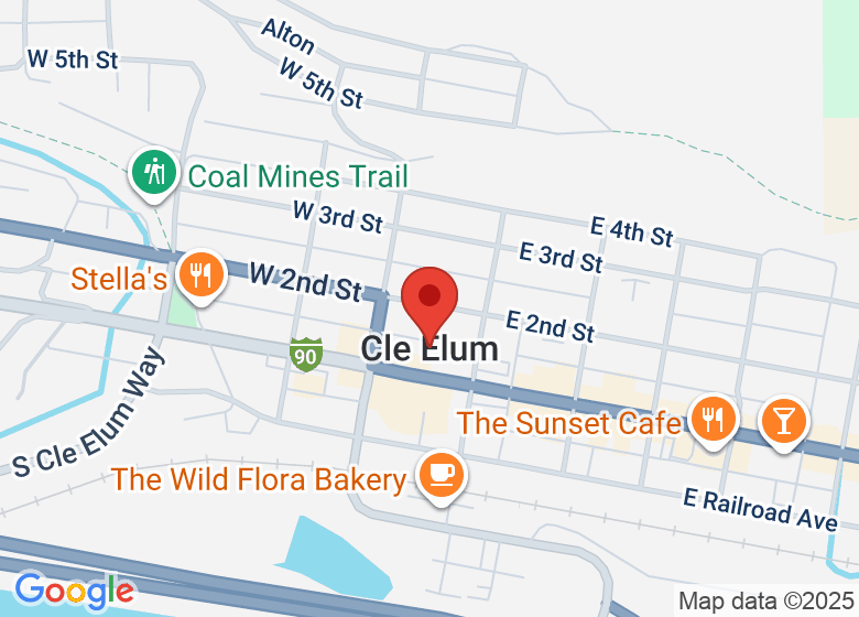 Map showing event location