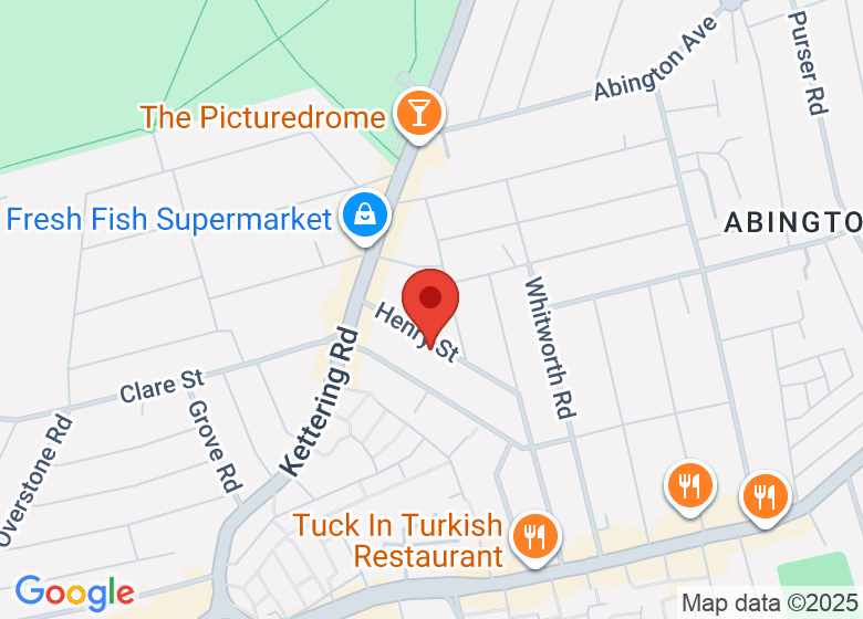 Map showing location of Step by Step Dance School