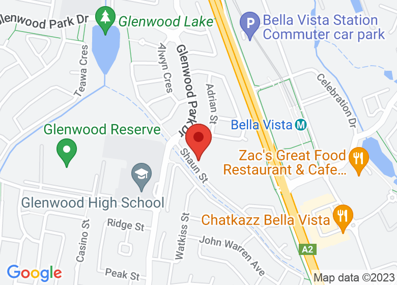 Map showing event location