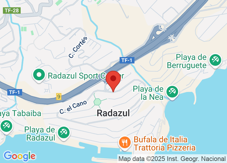 Map showing location of Calle Valdés