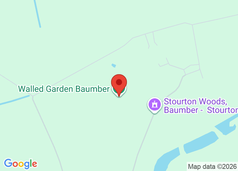 Map showing location of Walled Garden Baumber