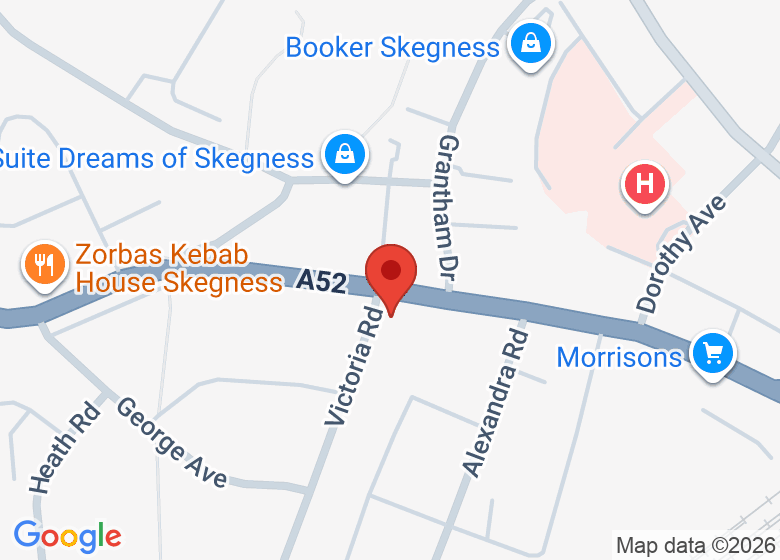 Map showing location of Victoria Apartments