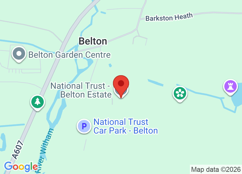 Map showing location of National Trust - Belton Estate