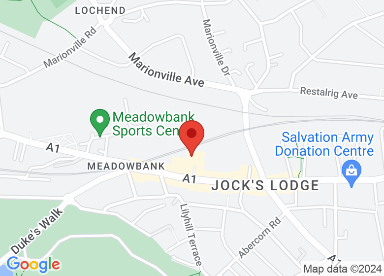 Map showing location of Edinburgh Palette