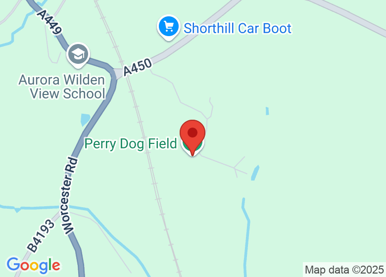Map showing location of Perry Dog Field