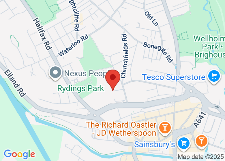 Map showing location of The Edge Play Gym