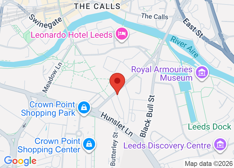 Map showing location of The Attic