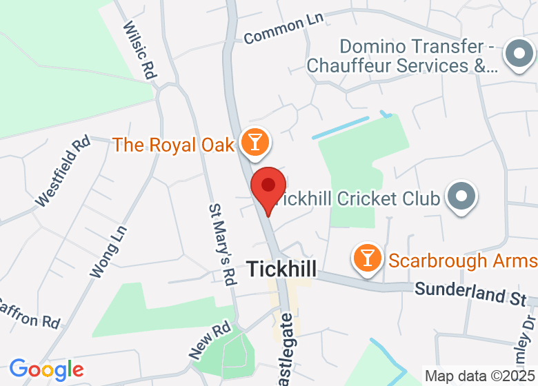 Map showing location of Tickhill Parish Room