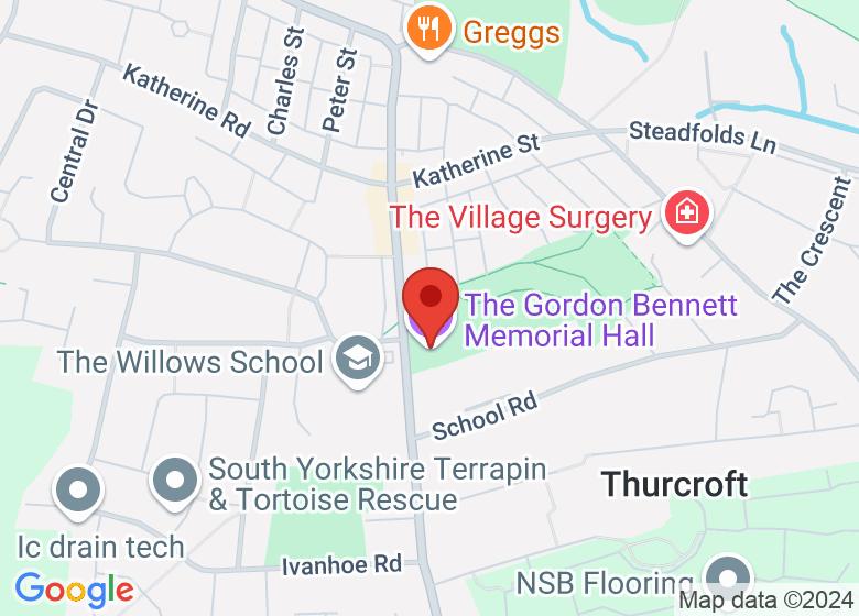 Map showing location of The Gordon Bennett Memorial Hall