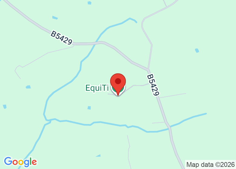 Map showing location of EquiTi Equestrian Centre