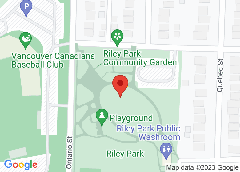 Map showing location of Riley Park