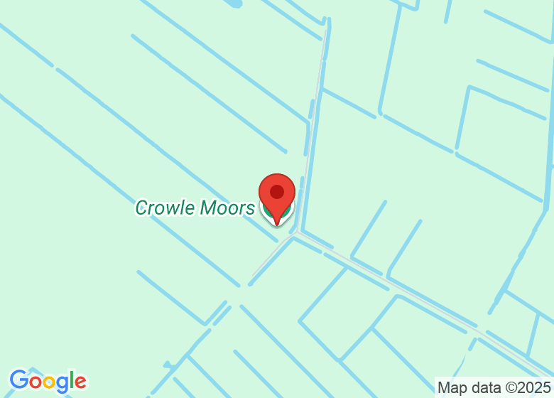 Map showing location of Crowle Moors