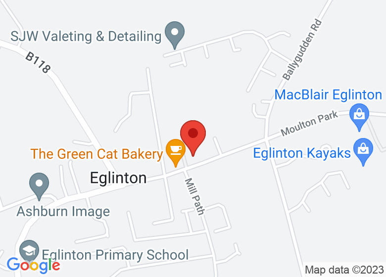 Map showing location of Eglinton Community House