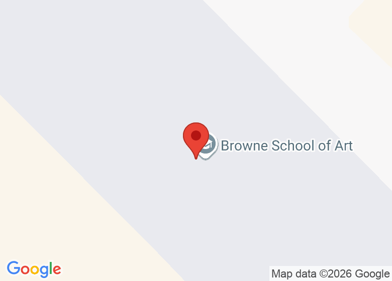 Kart som viser plasseringen av Browne School of Art