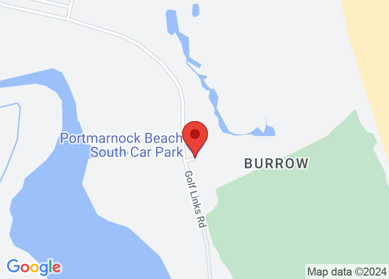 Map showing location of Portmarnock Beach South Car Park
