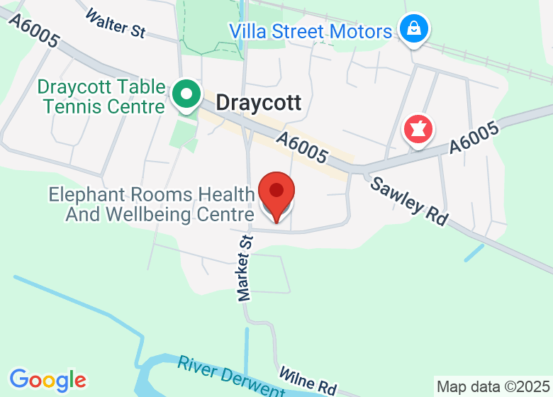 Map showing location of Elephant Rooms Health And Wellbeing Centre