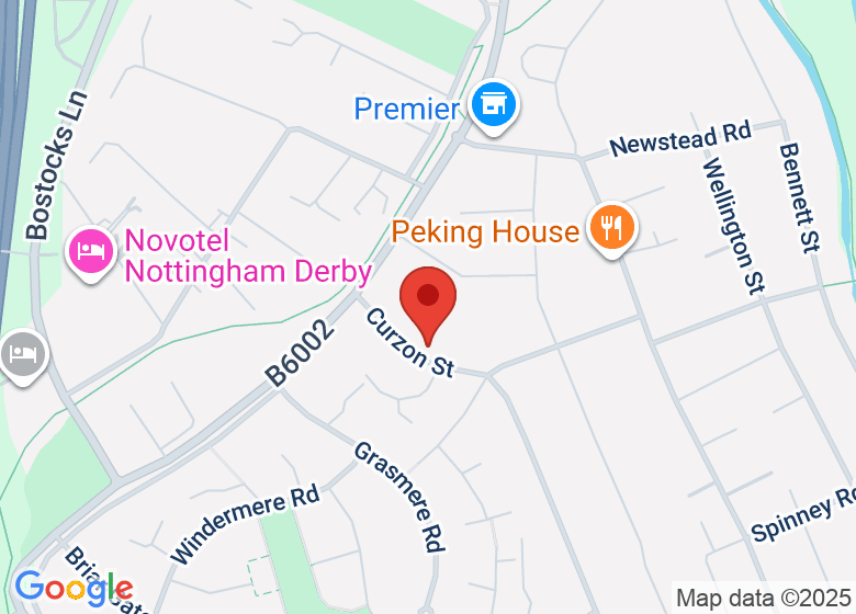 Map showing location of Yoga & Healing @Home