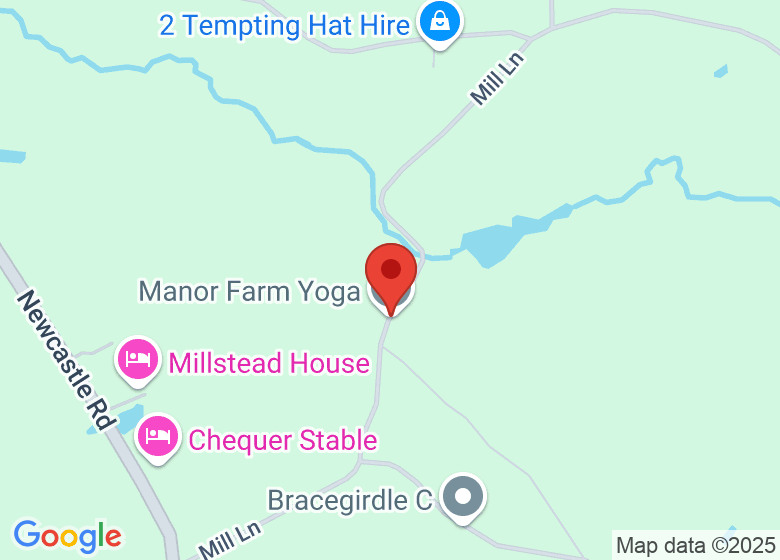 Map showing location of Manor Farm Yoga