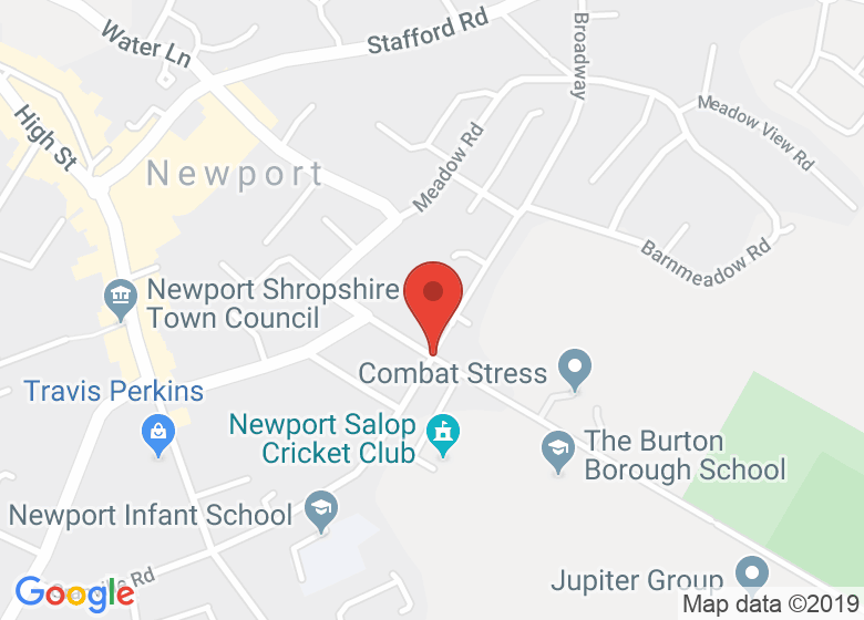 Map showing event location