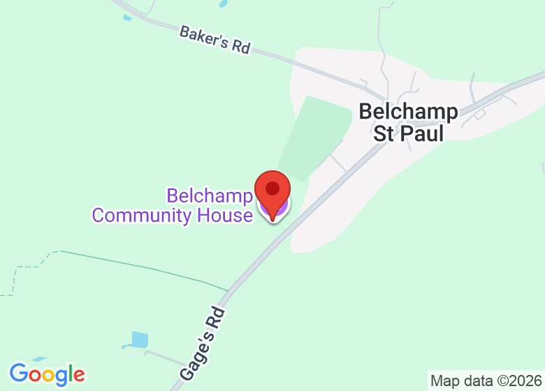 Map showing location of Belchamp Community House
