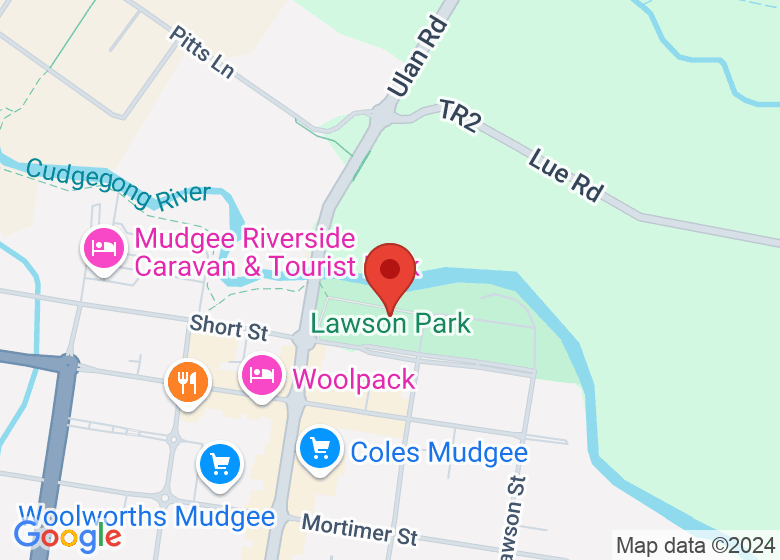 Map showing location of Lawson Park