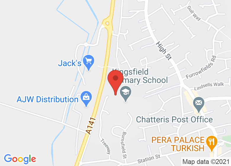 Map showing location of Chatteris Child & Family Centre
