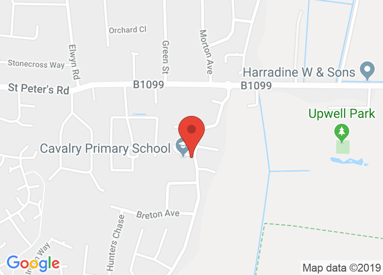 Map showing location of March Child and Family Centre