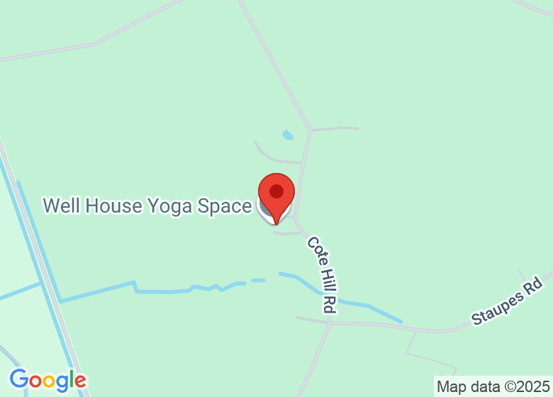 Map showing location of Well House Yoga Space